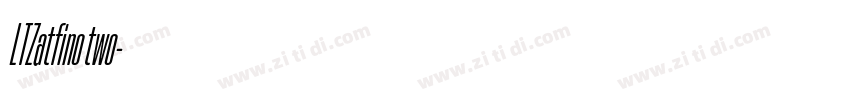 LTZatfino two字体转换